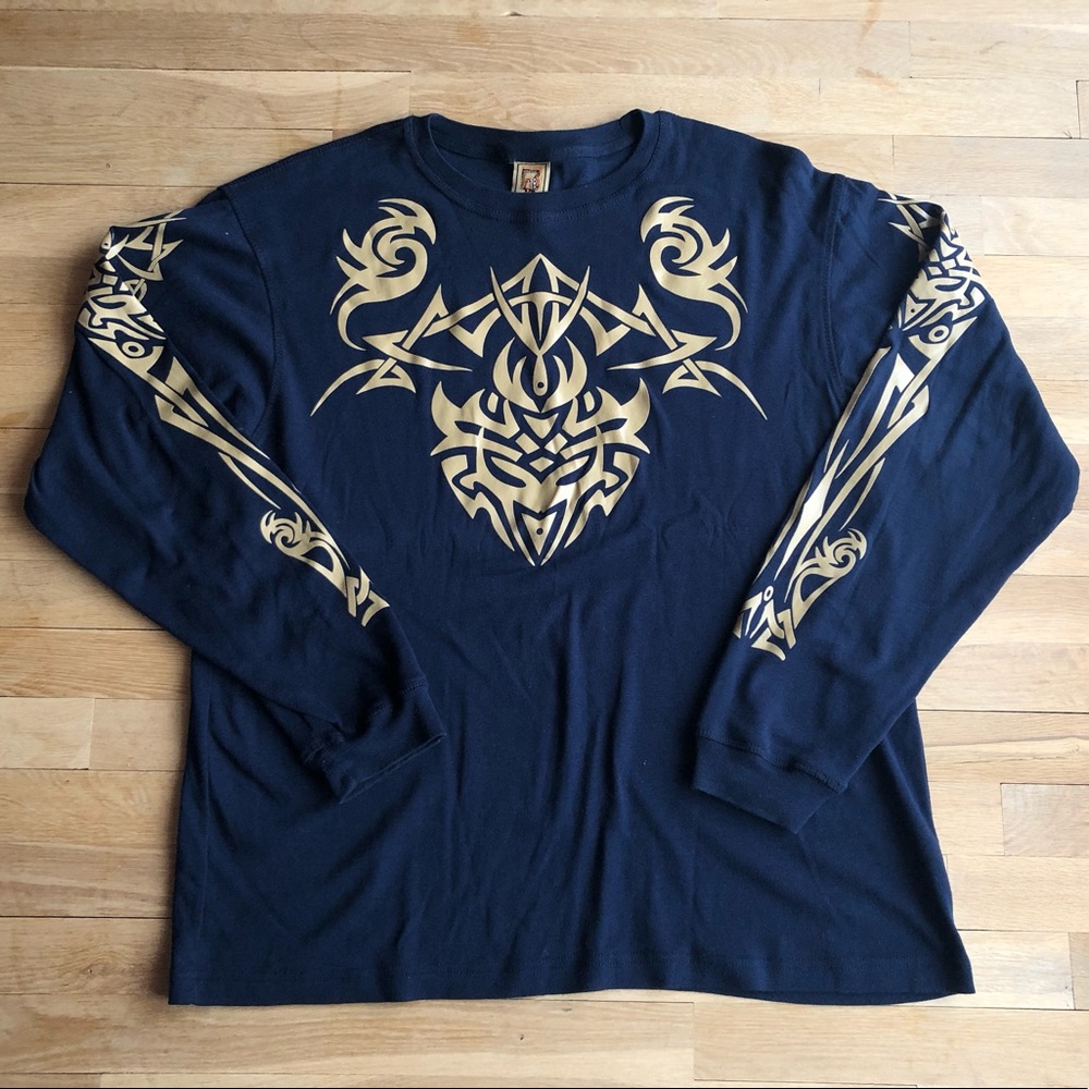 MENS Tribal Print Long Sleeve Shirt